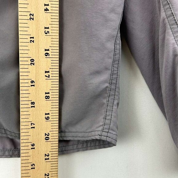 Patagonia Men's Size 32 Gray Blue Trim Swim Logo Shorts Drawstring Wavefarer - Picture 4 of 13